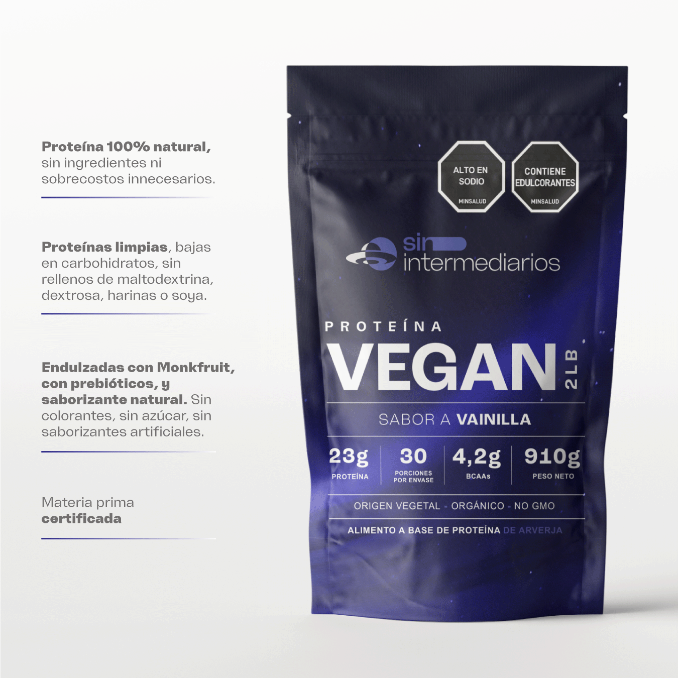 Proteína Vegetal - 2 Libras (910g)